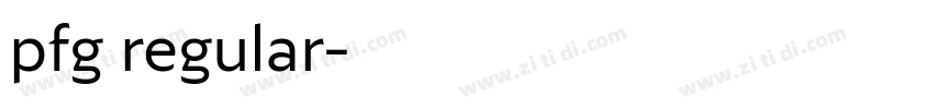 pfg regular字体转换